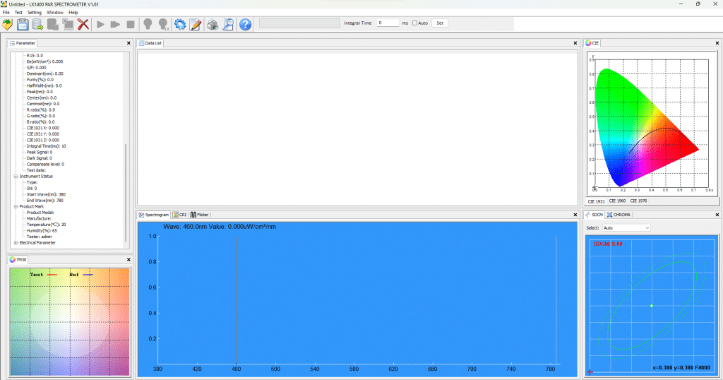 Screenshot van de LX1400