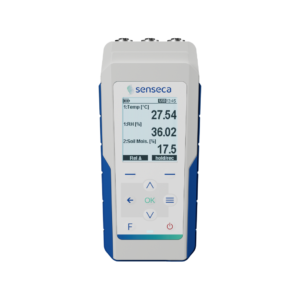 Handheld meter wit 3 sensor inputs
