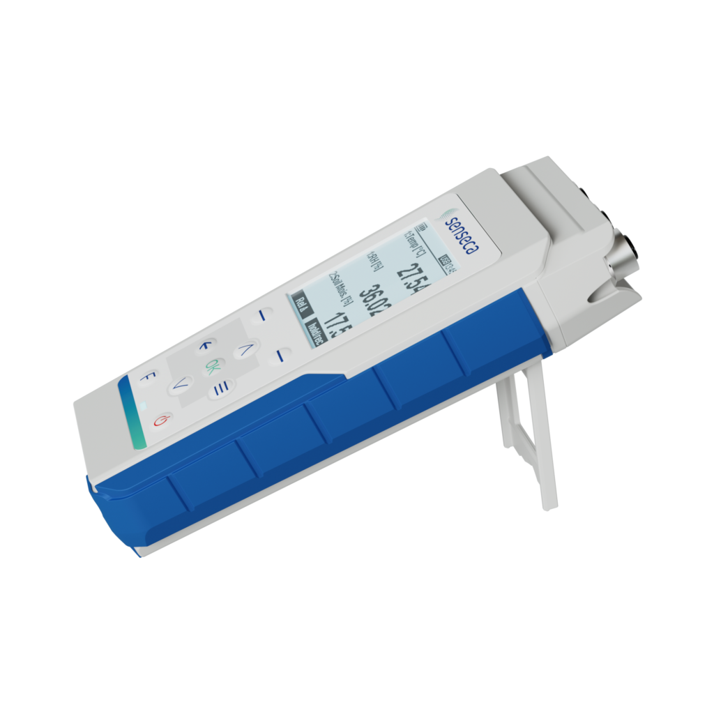 Handmeter met 3 sensor ingangen op standaard